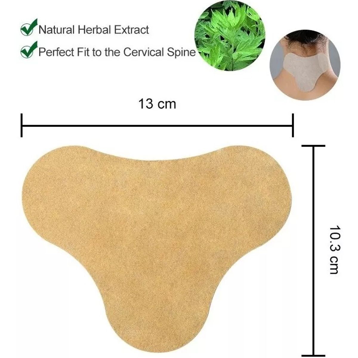 GENERICO - 10 Parches Calmar Eliminar Dolor Cuello Hombro Y Cervical