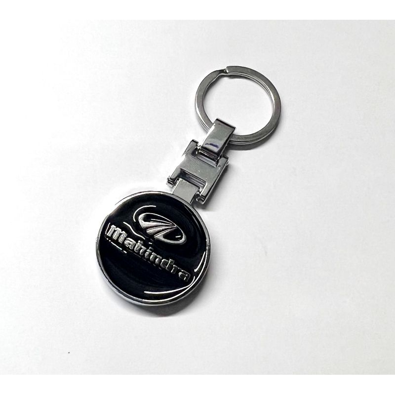 GENERICO - Llavero Metalico doble Caras MAHINDRA marcas Auto Karvas