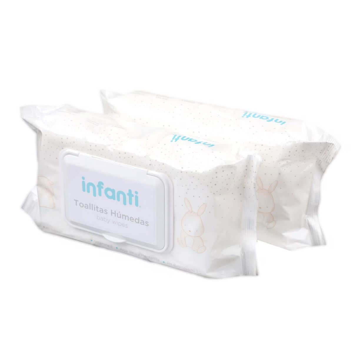 INFANTI - Toallitas Húmedas Infanti Bebé Pack 2 x 80un