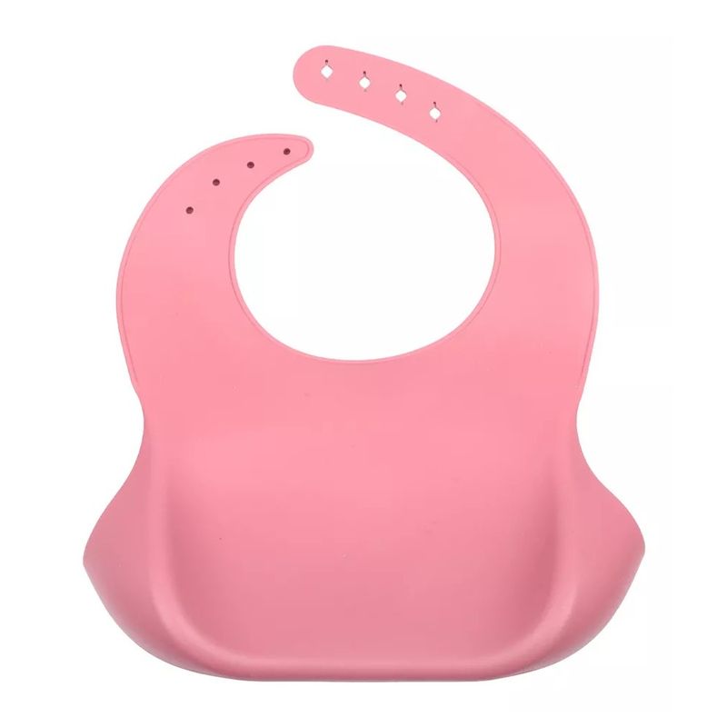 INFANTI - Babero Alimentación De Silicona Rojo Infanti