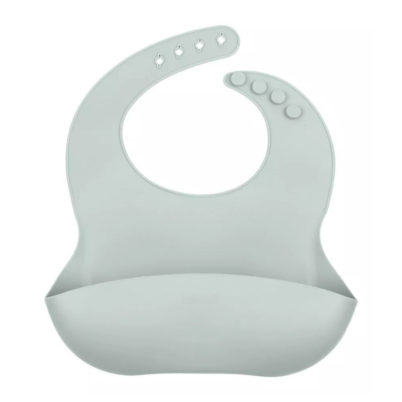 INFANTI - Babero Alimentación De Silicona Azul Infanti