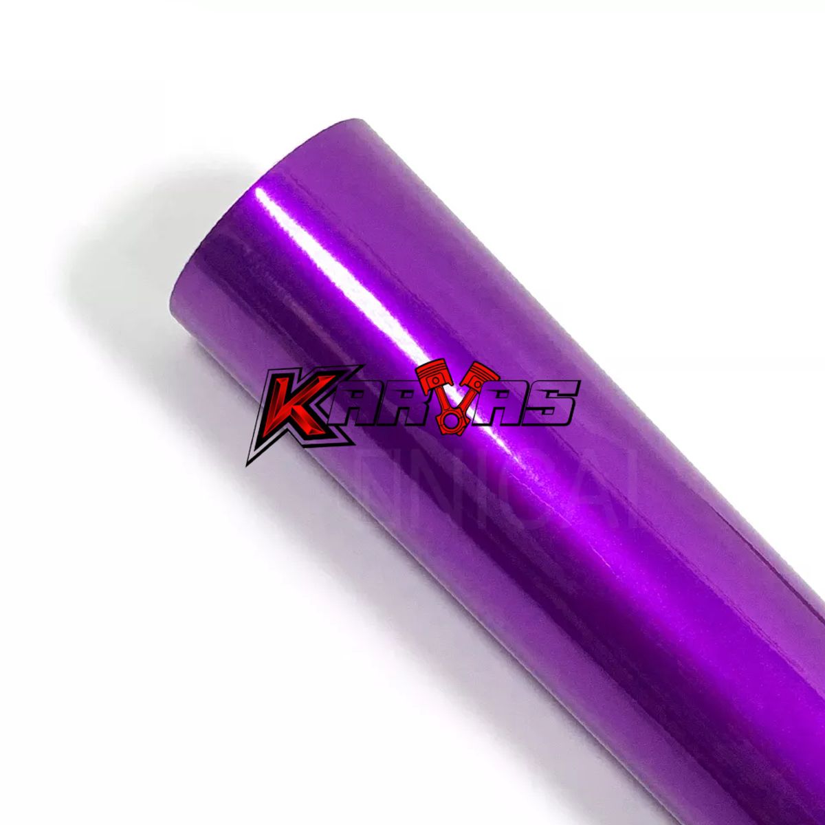 GENERICO - Papel Vinilo Electro Metalico LILA PURPURA Adhesivo Karvas