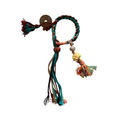TAROT CHURRUCA OFICIAL - Pulsera Tradicional China con Amuleto de Moneda de la Fortuna