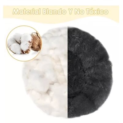 Imagen 2 del producto Cama Para Perro Pequeño Con Felpa Antiestrés Color Negro