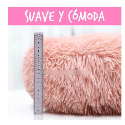 Imagen 2 del producto Cama Para Perro Pequeño Con Felpa Antiestrés Color Rosa