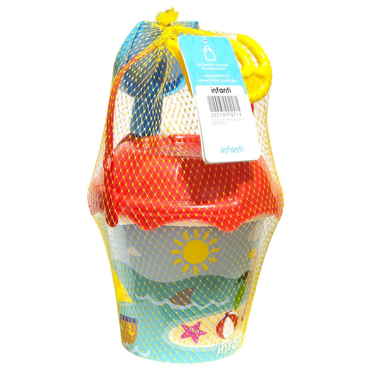 INFANTI - Set Balde Juego de Playa Infanti Simple