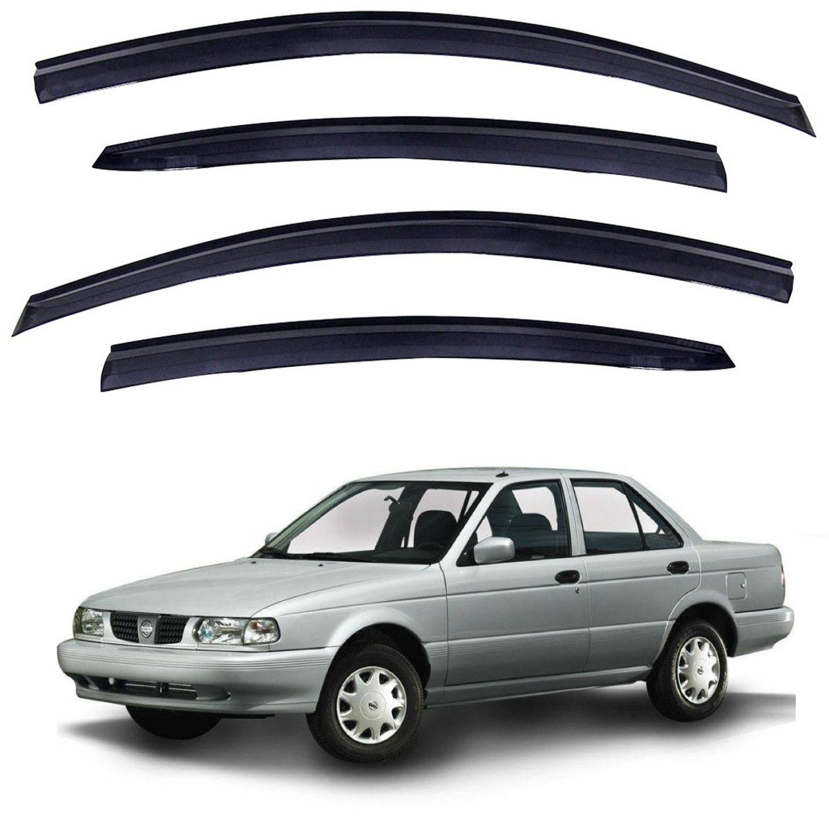 GENERICO - Aletas Bota Aguas Nissan V16 Tsuru Todos Auto Lluvia Karvas