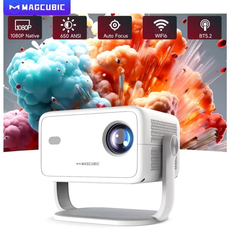 GENERICO Proyector portátil L018 Magcubic Android 11 HD 4K Cine en casa 650ANSI