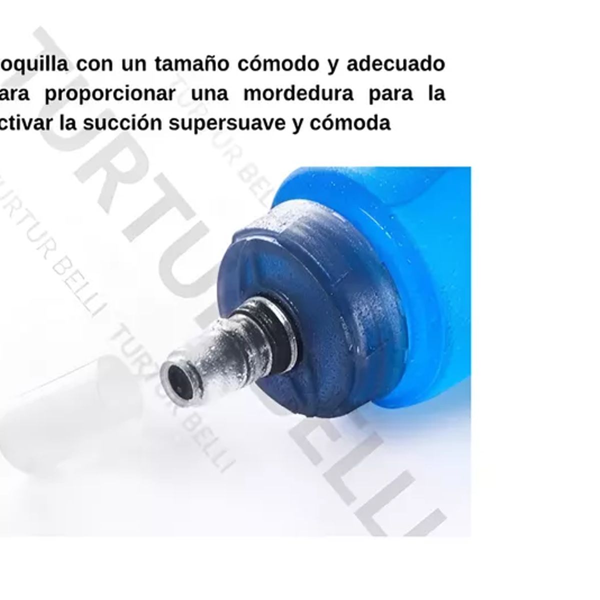 GENERICO - Set De 2 Botellas Soft Flask + Bombilla De Succión Ajustable