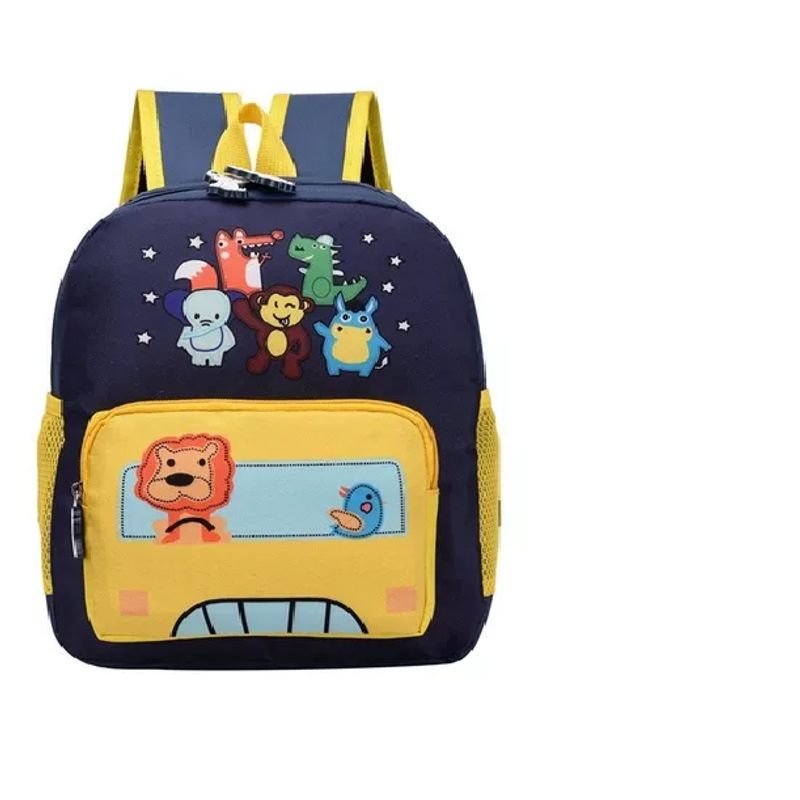 GENERICO - Mochila Animalitos Pniños Kindergarden Colores Impermeable