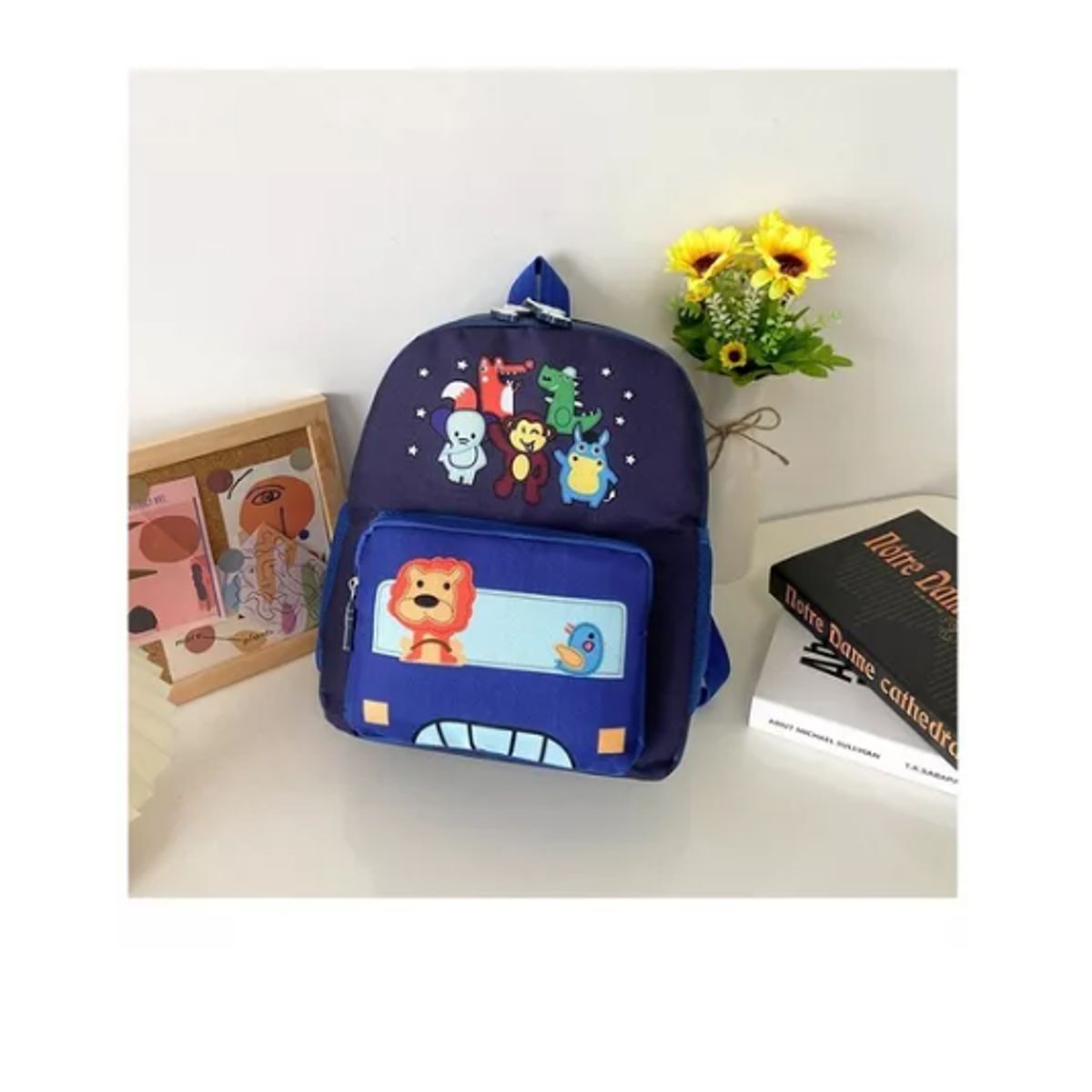 GENERICO - Mochila Animalitos Pniños Kindergarden Colores Impermeable