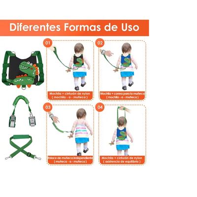 Imagen 2 del producto Arnés De Seguridad Para Bebé 4 En 1 Con Correa Llave