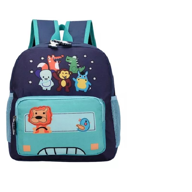 GENERICO - Mochila Animalitos Pniños Kindergarden Colores Impermeable