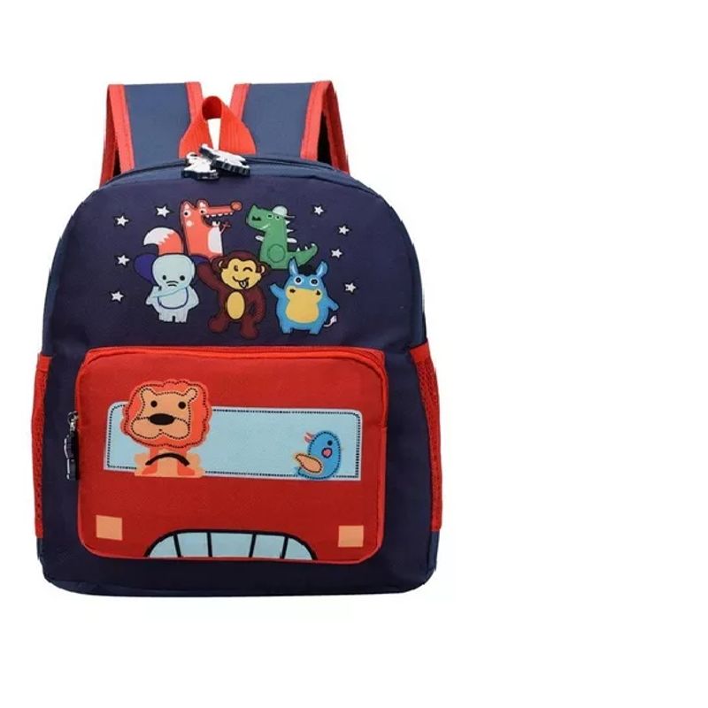 GENERICO - Mochila Animalitos Pniños Kindergarden Colores Impermeable