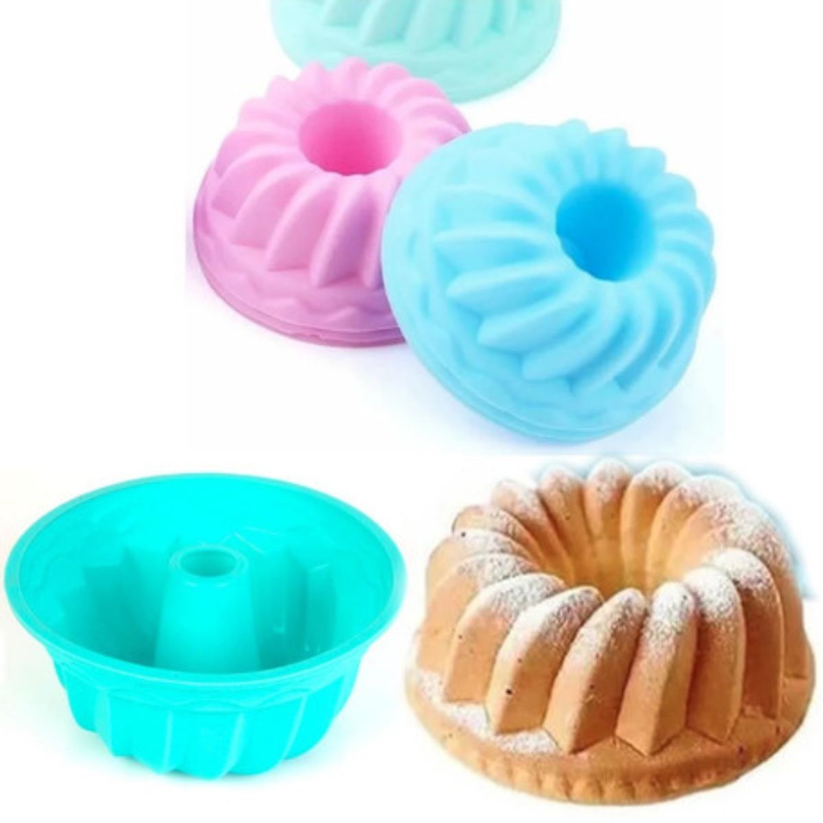 GENERICO - Molde Plástico Queque Remolino