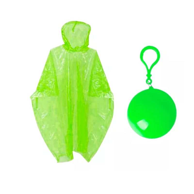 GENERICO - Capa Lluvia Poncho Impermeable Emergencia Llavero Portatil