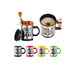 GENERICO - Tazón Self Stirring Mug + Revolvedor Automático Eléctrico Mix