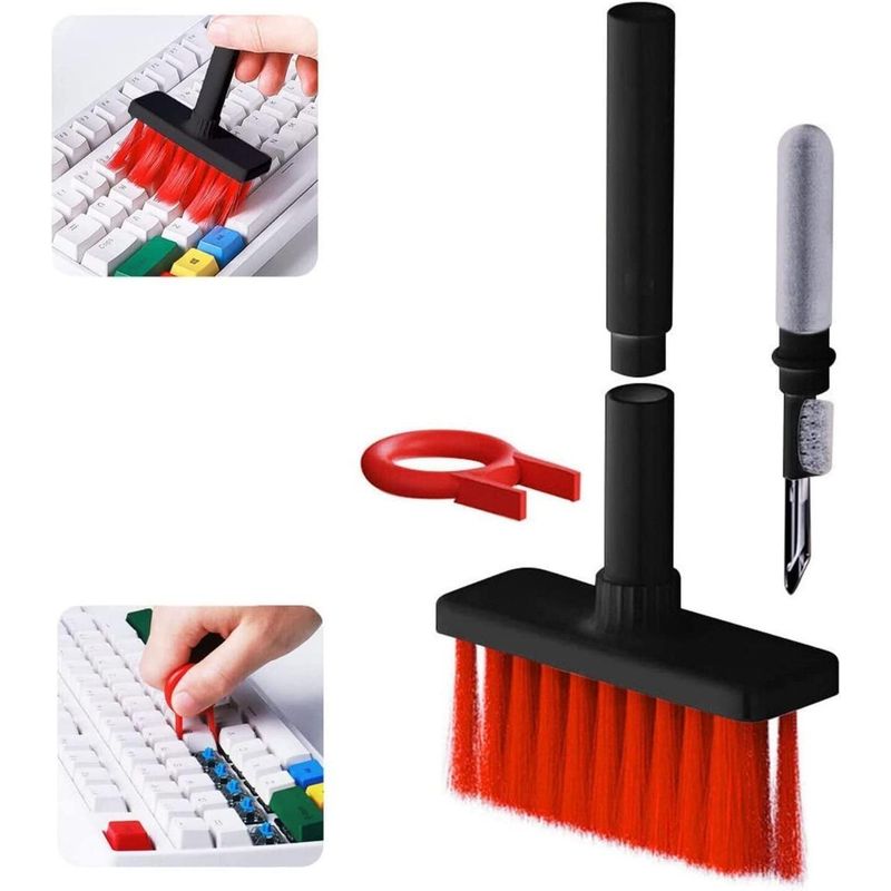 GENERICO - Kit 5 en 1 para limpieza de teclados y dispositivos electrónicos