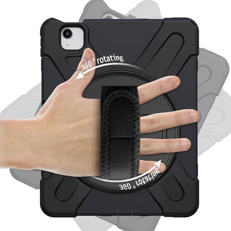 GENERICO - Funda Súper Resistente con Soporte y Correa para iPad 11"