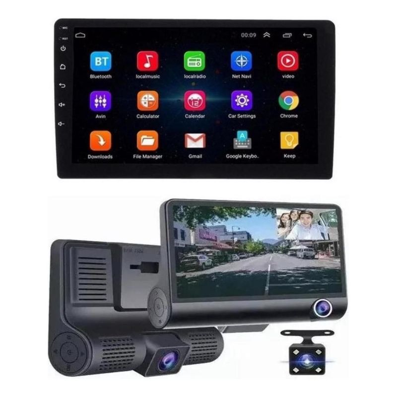 GENERICO - Radio Android 9" Cuádruple Núcleo con GPS y Bluetooth