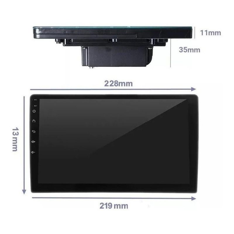 GENERICO - Pantalla Táctil 9" con GPS, Wifi y Reproductor MP5
