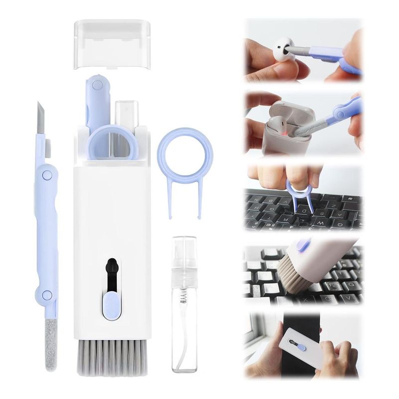 GENERICO - Kit de Limpieza 7 en 1 para Auriculares y Pantallas