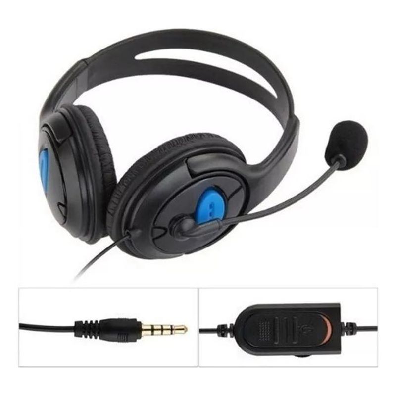 GENERICO - Auriculares Gamer Auxiliar con Micrófono para Consolas y PC