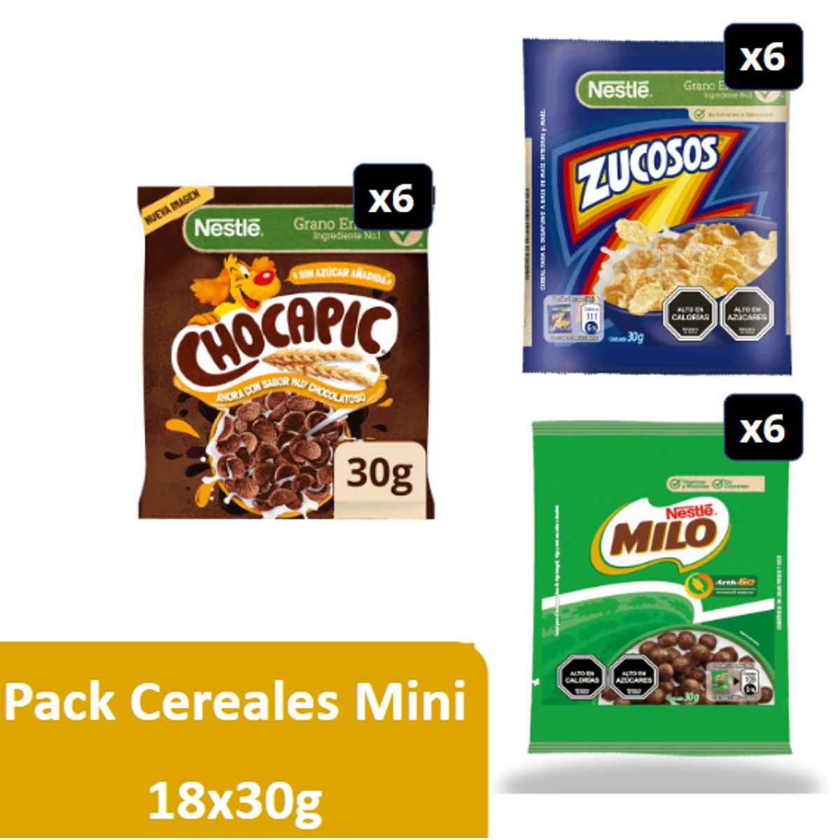NESTLE - Pack Cereales Mini 18x30g