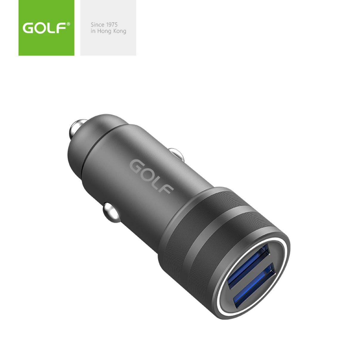 GEN - CARGADOR AUTOMOVIL 2 USB 36W MAX GOLF GF-C22