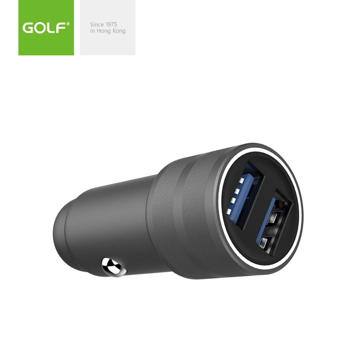GEN - CARGADOR AUTOMOVIL 2 USB 36W MAX GOLF GF-C22