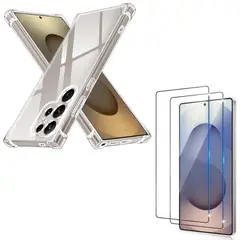 GENERICO - Carcasas Funda Transparente Para Samsung Galaxy S25 Ultra + Vidrio