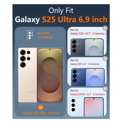 Imagen 2 del producto Carcasas Funda Transparente Para Samsung Galaxy S25 Ultra + Vidrio