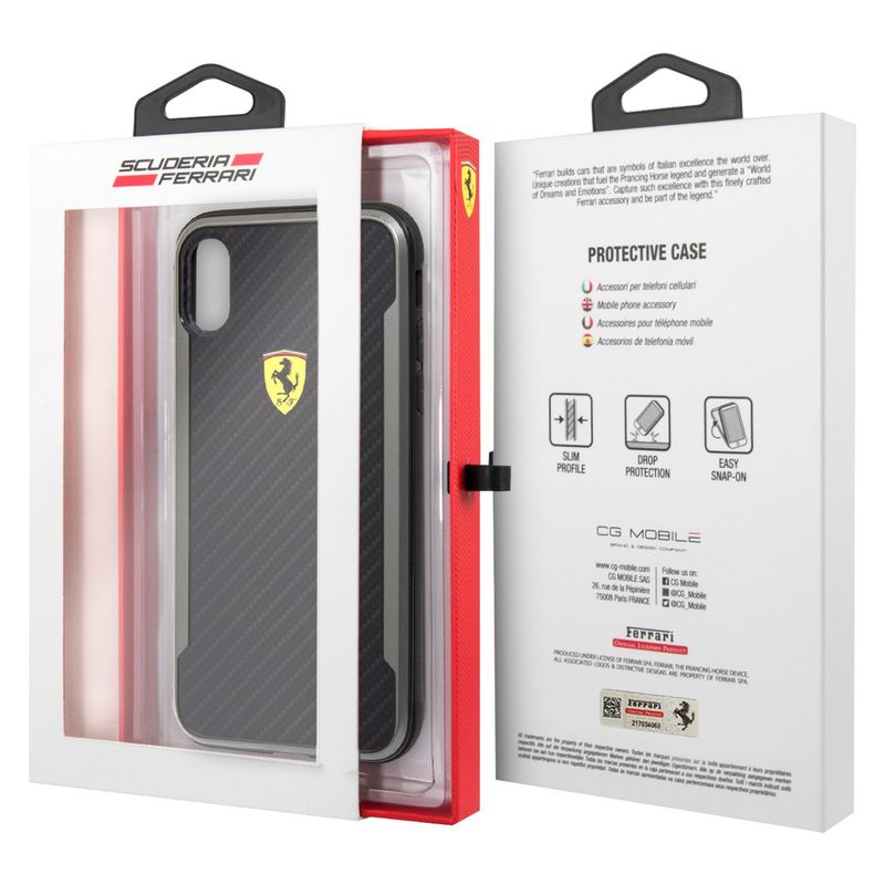 FERRARI - CARCASA FERRARI PIPHONE XR NEGRA FESPCHCI61CBBK FERRARI