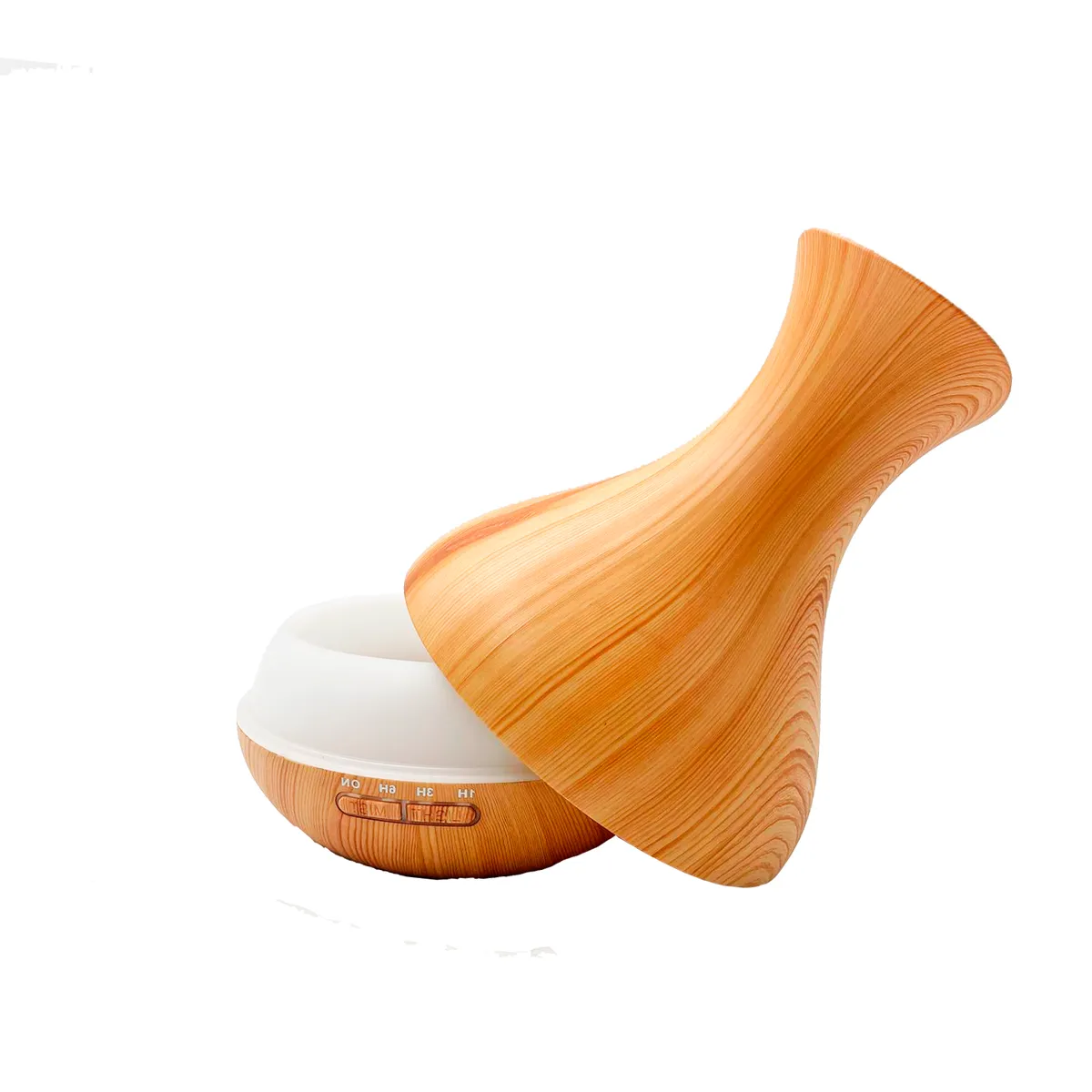 COSMETICAVAL - Aroma difusor ultrasónico aromaterapia 550ml lámpara café