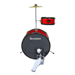 SCORPION - Batería Niño Roja