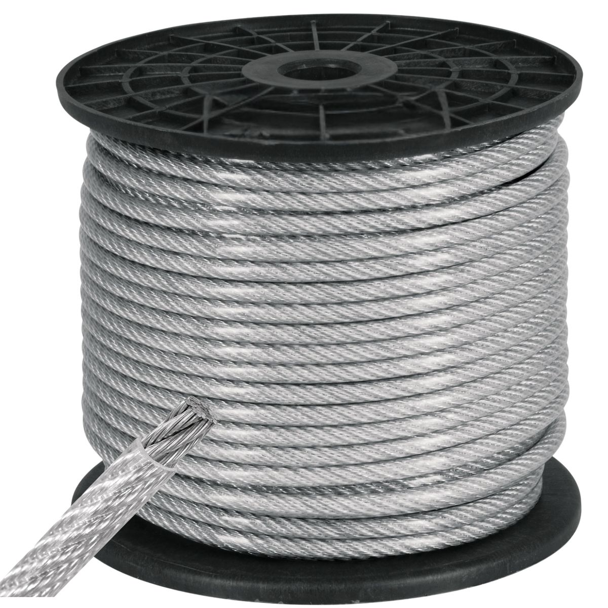 DICAS - Piola Cable De Acero Forrado Pvc 3 Mm 100 Metros Dicas