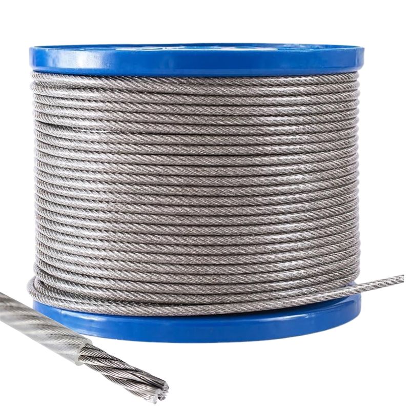 DICAS - Piola Cable De Acero Forrado Pvc 1 Mm 1000 Metros Dicas