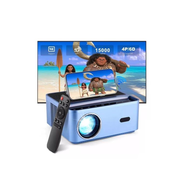 GENERICO - Proyector Profesional 4k Android Wifi Full Hd 1080p 15000 Lm
