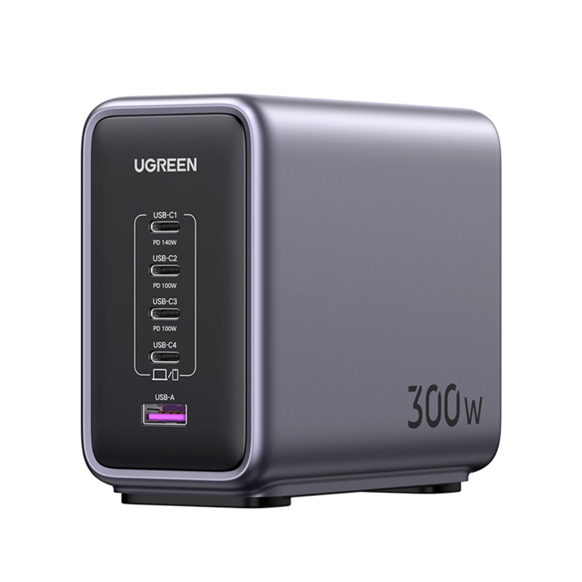 UGREEN - UGREEN SUPER CARGADOR PARA ESCRITORIO 300W 1 USB-A + 4 USB-C CD333