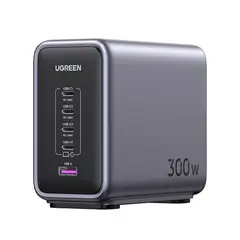 UGREEN - SUPER CARGADOR PARA ESCRITORIO 300W 1 USB-A + 4 USB-C CD333