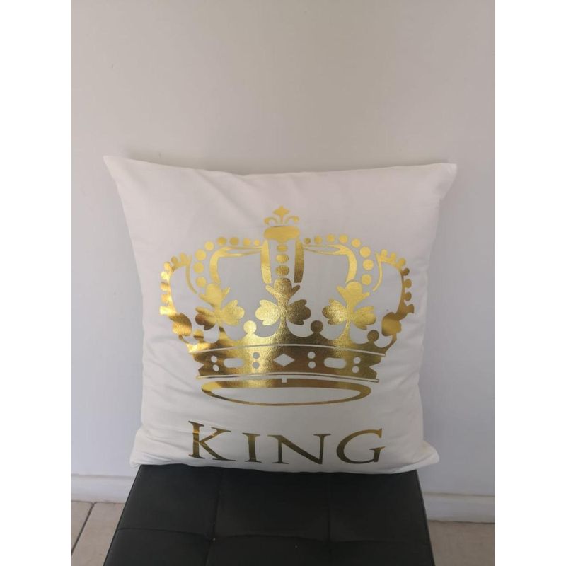 GENERICO - Pack de Fundas y Cojines Nórdicos con Detalles Dorados 45x45 cm