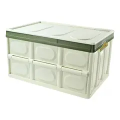 GENERICO - Caja Plegable Multiuso 30L Apilable y Portátil para Almacenar
