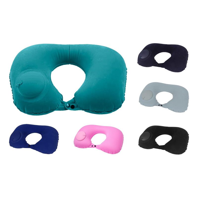 GENERICO - Pack de 2 Almohadas Inflables para Comodidad en Viajes