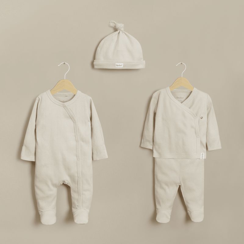 OPALINE - Conjuntos Unisex bebé Beige 39964 Opaline
