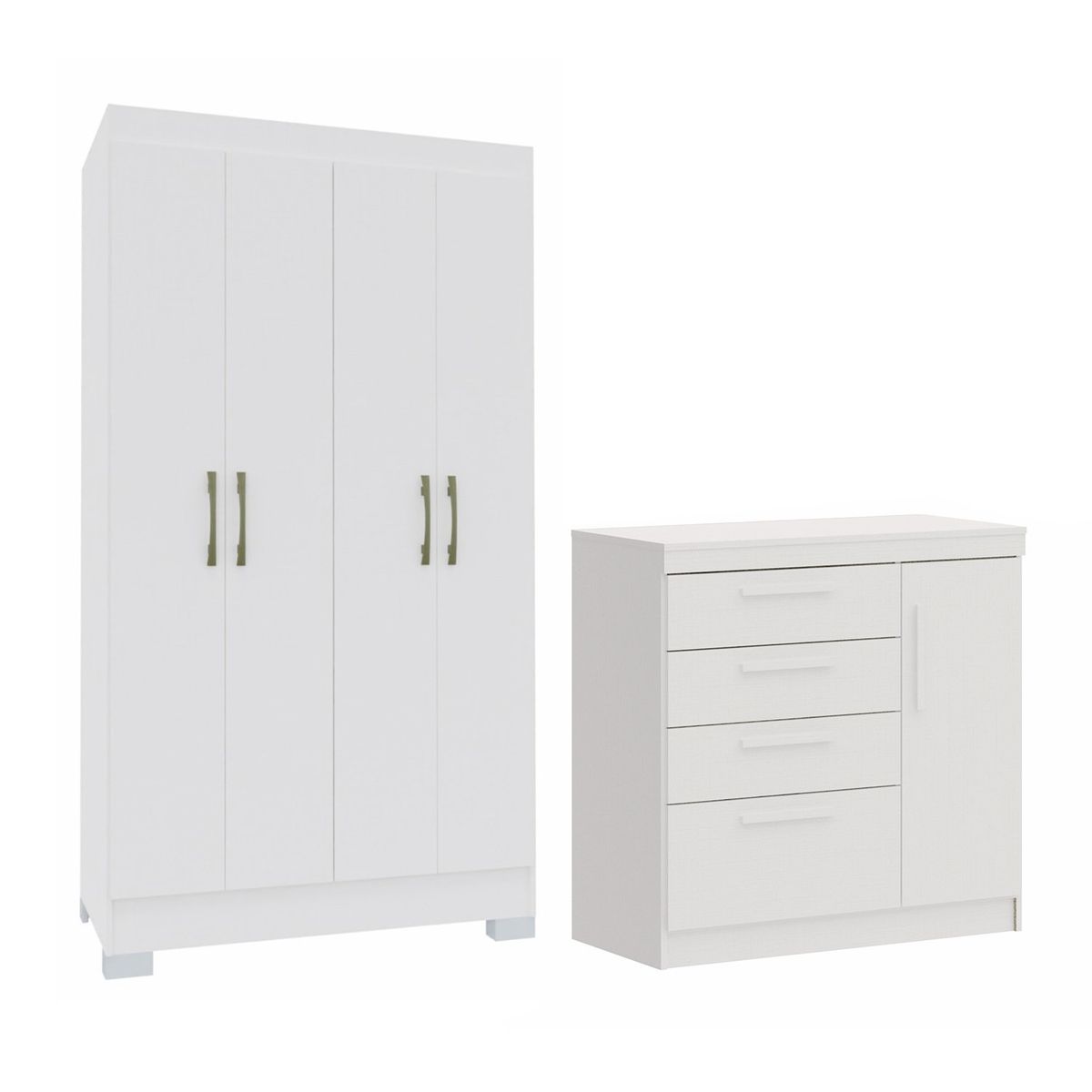 VEKKAHOME - COMBO CLOSET 4P+COMODA 3C LIGTH 271117+276117