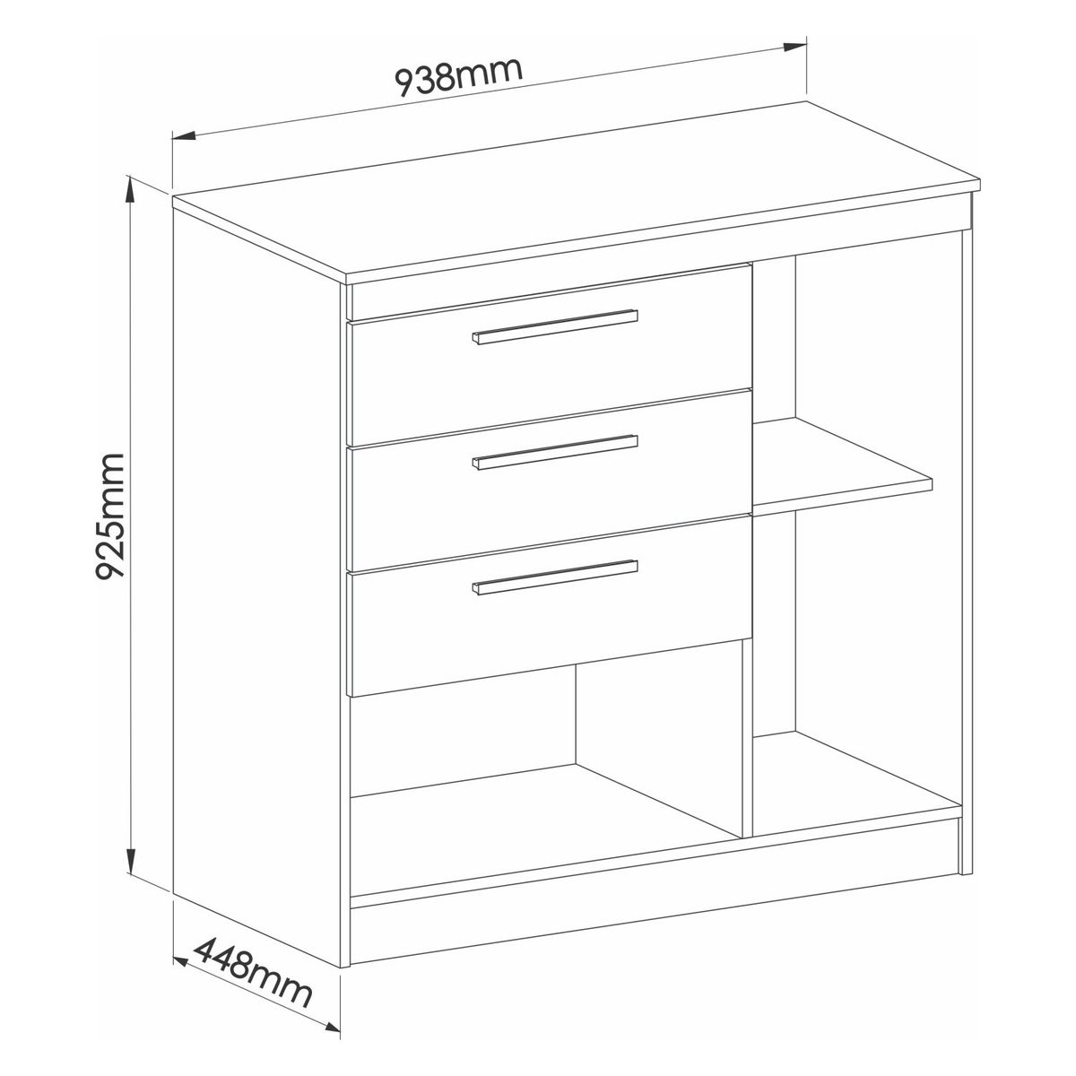 VEKKAHOME - COMBO CLOSET 4P+COMODA 3C LIGTH 271117+276117