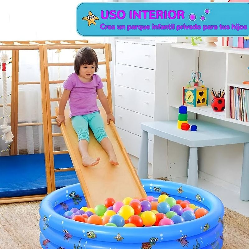 GENERICO - Piscina Inflable Redonda de 120 cm para Niños en Verano