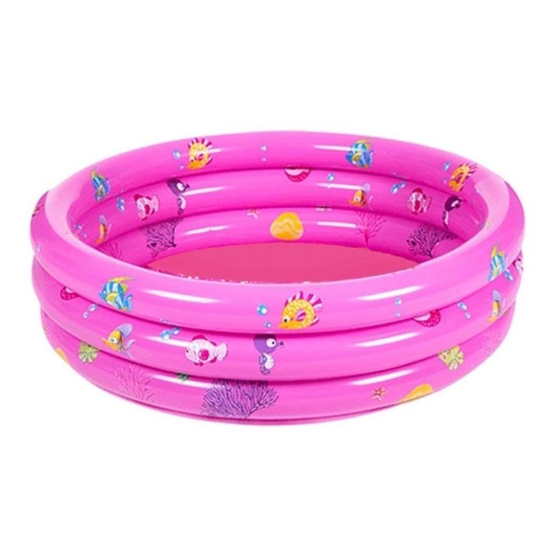 GENERICO - Piscina Inflable Infantil de 3 Anillos para Diversión Segura