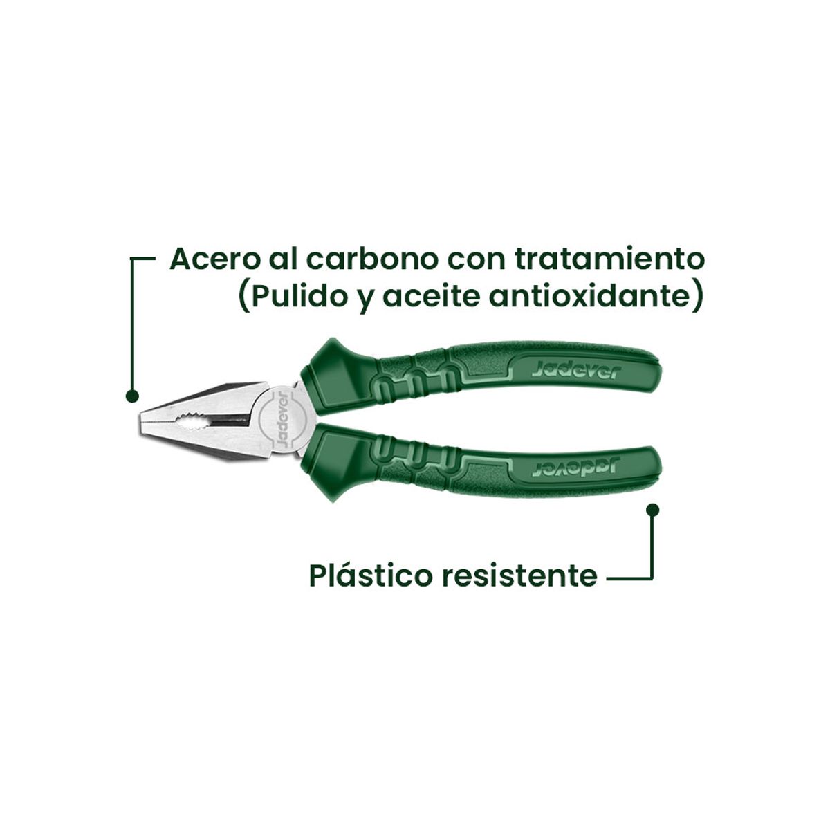 JADEVER - Alicate Corte Diagonal 6 Pulgadas 160mm JADEVER