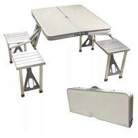 Juego de Mesa con 4 sillas plegable tipo Maleta